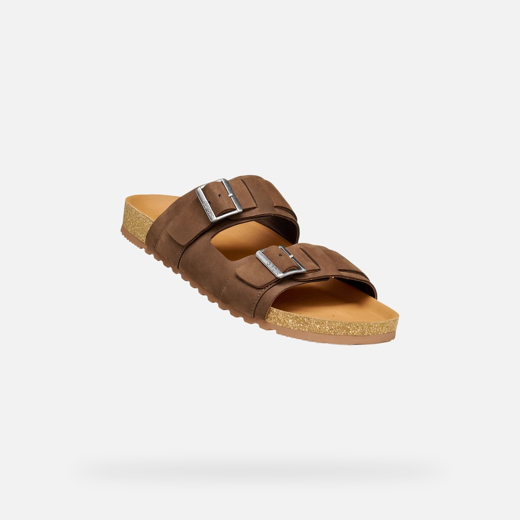SANDALS CLIMASANDAL CORK MAN Brown - image number 4 | GEOX