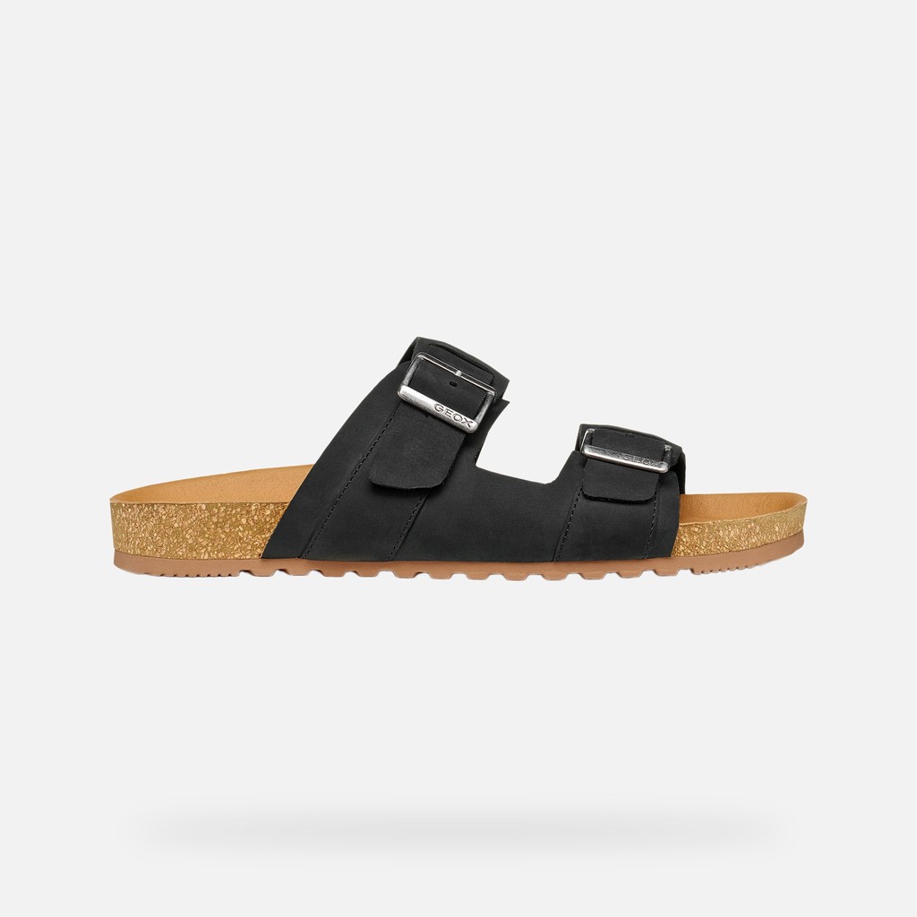 SANDALS CLIMASANDAL CORK MAN Black - image number 1 | GEOX