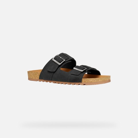 SANDALS CLIMASANDAL CORK MAN Black - image number 2 | GEOX