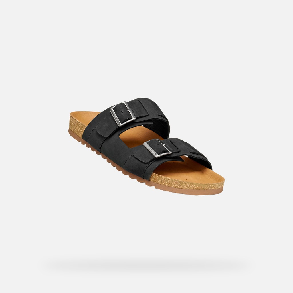SANDALS CLIMASANDAL CORK MAN Black - image number 4 | GEOX