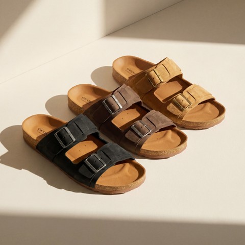 Anatomische Sandalen CLIMASANDAL CORK HERR Schwarz - image number 10 | GEOX