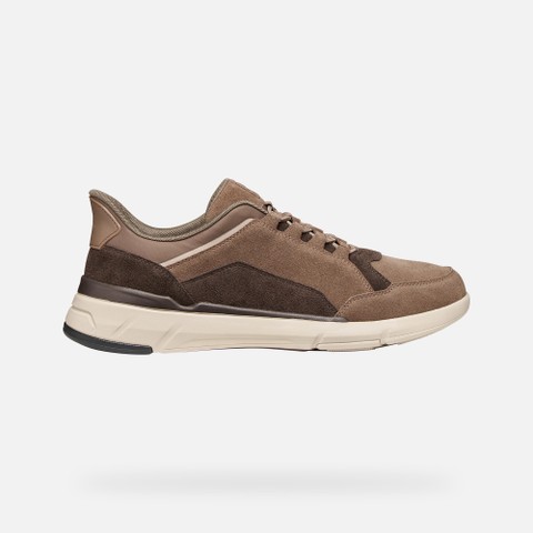 Slip in sneakers VITTOUR PLUS MAN Taupe/Chocolate - image number 1 | GEOX