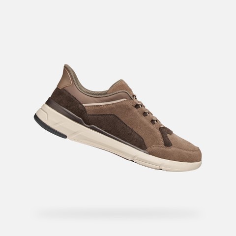 Slip in sneakers VITTOUR PLUS MAN Taupe/Chocolate | GEOX