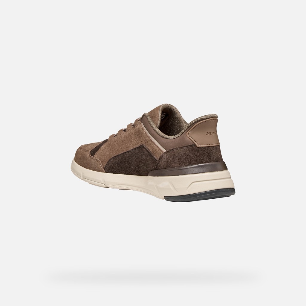 Slip in sneakers VITTOUR PLUS MAN Taupe/Chocolate - image number 3 | GEOX