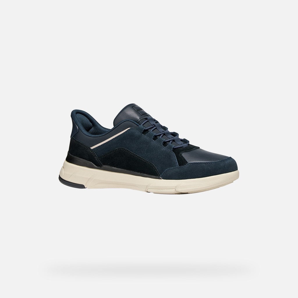 Baskets slip in VITTOUR PLUS HOMME Bleu marine/Noir - image number 2 | GEOX