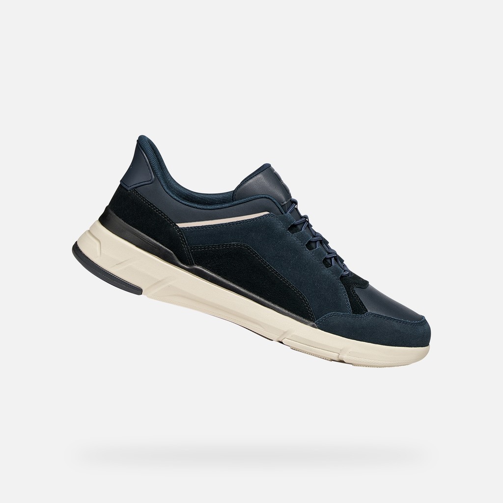 Baskets slip in VITTOUR PLUS HOMME Bleu marine/Noir - image number 0 | GEOX
