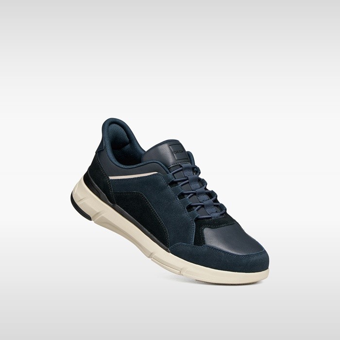 Baskets slip in VITTOUR PLUS HOMME Bleu marine/Noir | GEOX