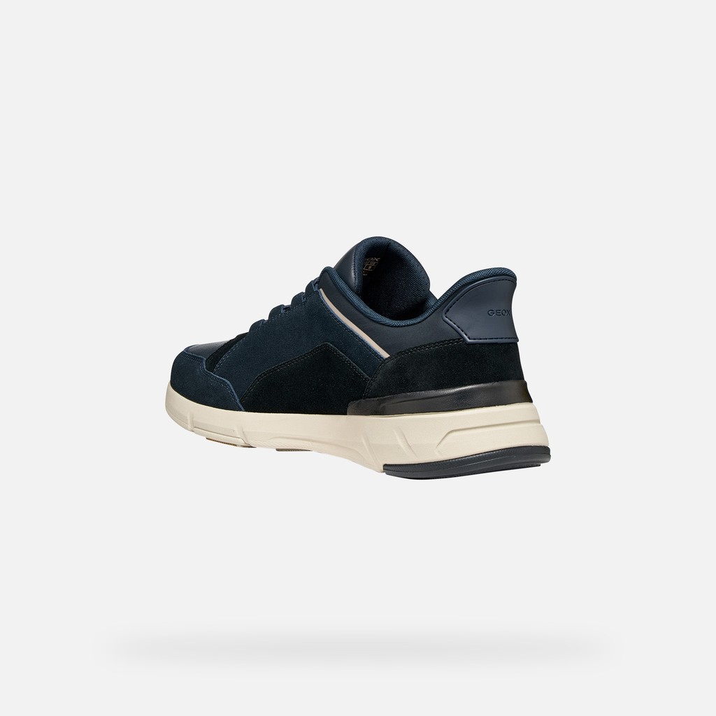 Baskets slip in VITTOUR PLUS HOMME Bleu marine/Noir - image number 3 | GEOX