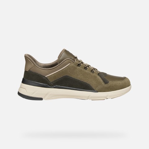 Slip in sneakers VITTOUR PLUS MAN Military/Moka - image number 1 | GEOX