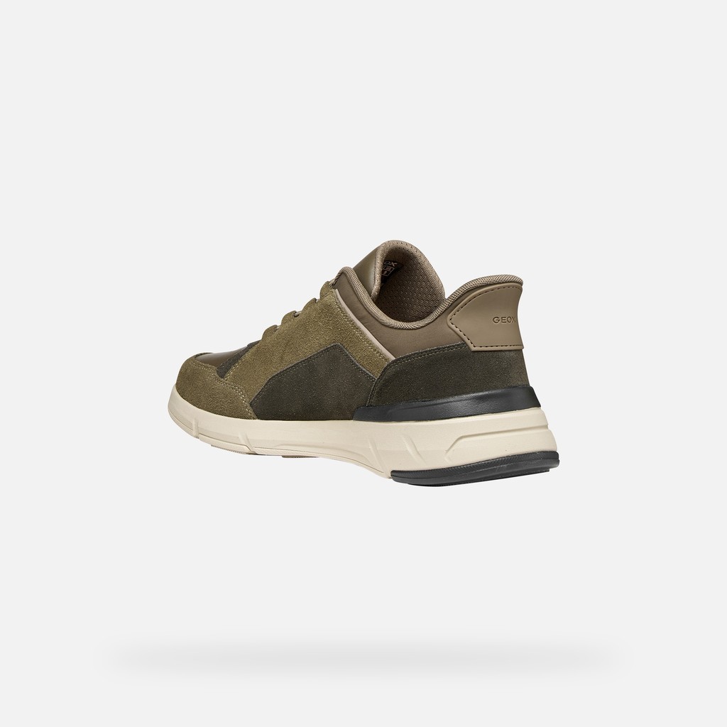 Slip in sneakers VITTOUR PLUS MAN Military/Moka - image number 3 | GEOX