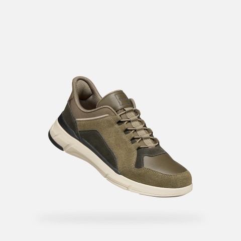 Slip in sneakers VITTOUR PLUS MAN Military/Moka - image number 4 | GEOX