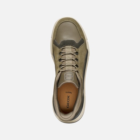 Slip in sneakers VITTOUR PLUS MAN Military/Moka - image number 5 | GEOX