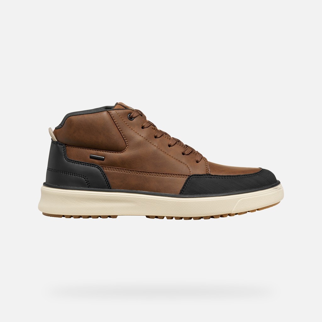Waterproof ankle boots CENISIO ABX MAN Nut - image number 2 | GEOX