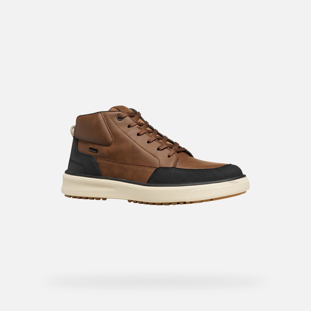 Waterproof ankle boots CENISIO ABX MAN Nut - image number 3 | GEOX