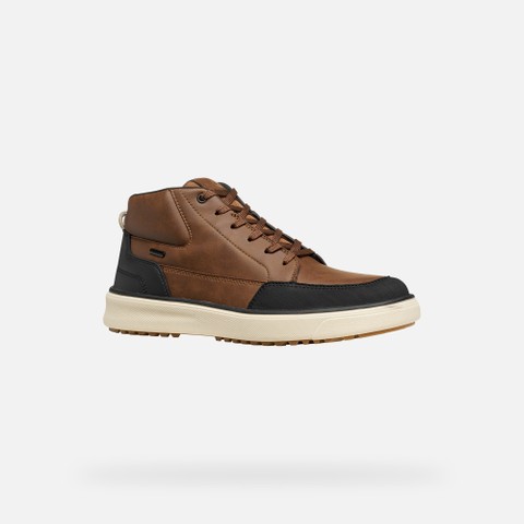 Waterproof ankle boots CENISIO ABX MAN Nut - image number 3 | GEOX