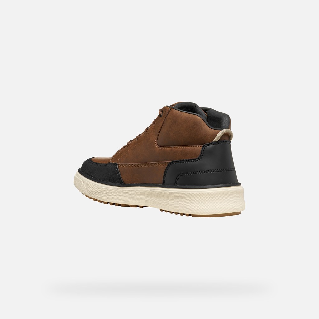 Waterproof ankle boots CENISIO ABX MAN Nut - image number 4 | GEOX