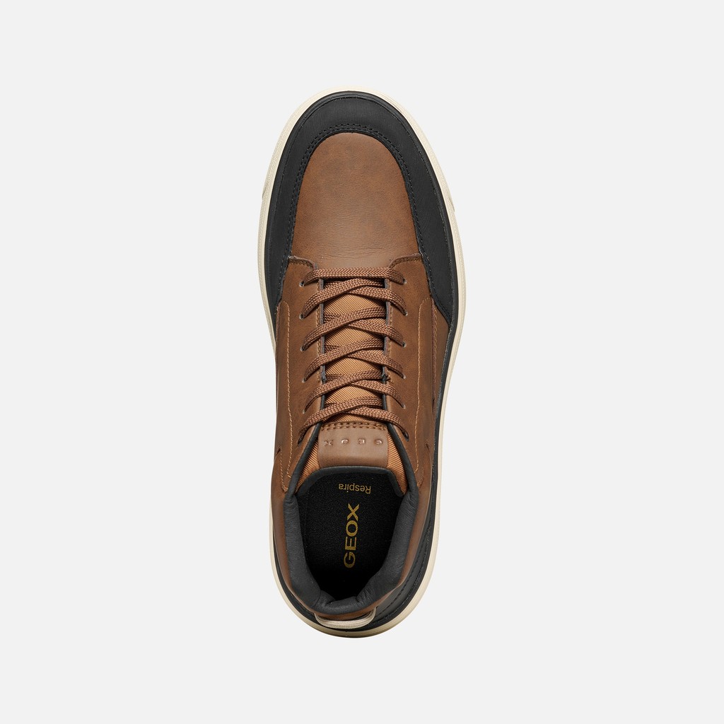 Waterproof ankle boots CENISIO ABX MAN Nut - image number 6 | GEOX