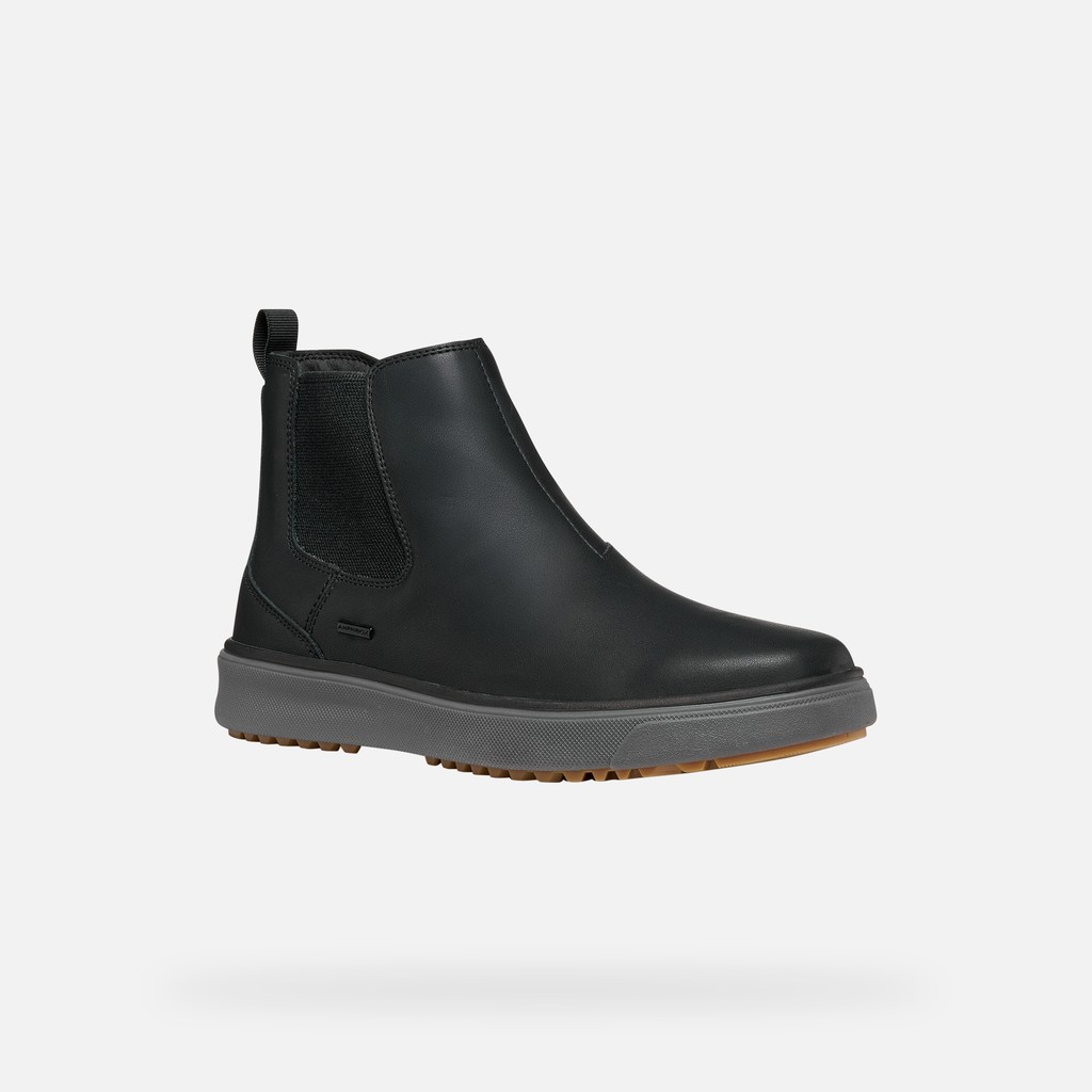 Waterproof ankle boots CENISIO ABX MAN Black - image number 3 | GEOX