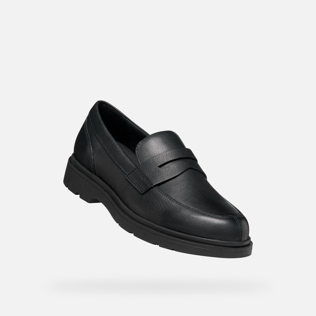 Mocassini in pelle eleganti SPHERICA EC1 B UOMO Nero - image number 4 | GEOX