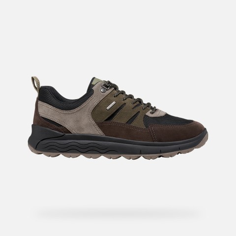 Waterproof trainers SPHERICA 4X4 ABX MAN Chocolate/Musk - image number 3 | GEOX