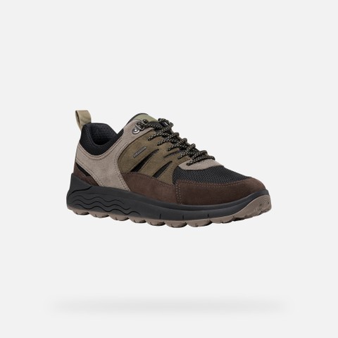 Waterproof trainers SPHERICA 4X4 ABX MAN Chocolate/Musk - image number 4 | GEOX