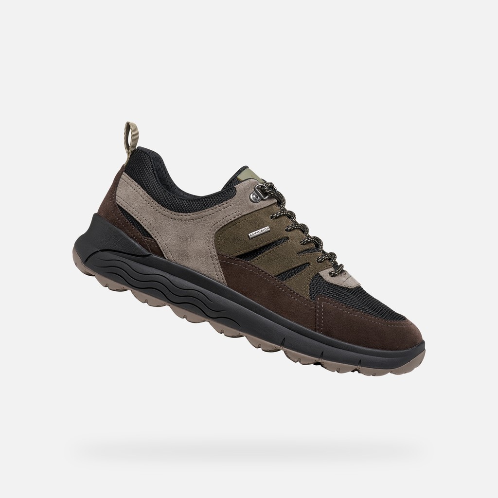 Waterproof trainers SPHERICA 4X4 ABX MAN Chocolate/Musk - image number 0 | GEOX