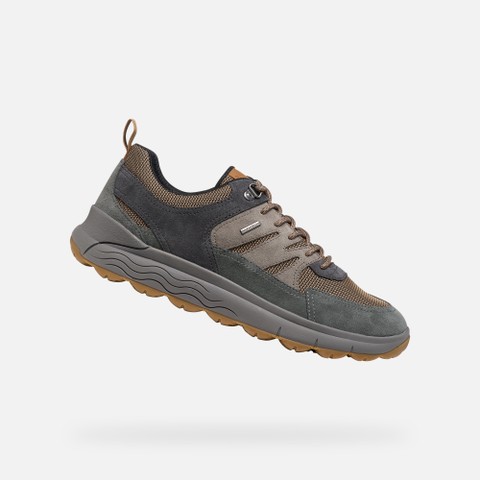 Wasserfeste Sneakers SPHERICA 4X4 ABX HERR Hellgrau/Hellbeige | GEOX