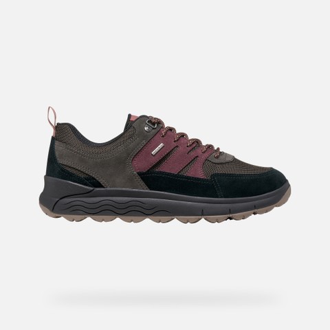 Waterproof trainers SPHERICA 4X4 ABX MAN Black/Dark Burgundy - image number 2 | GEOX