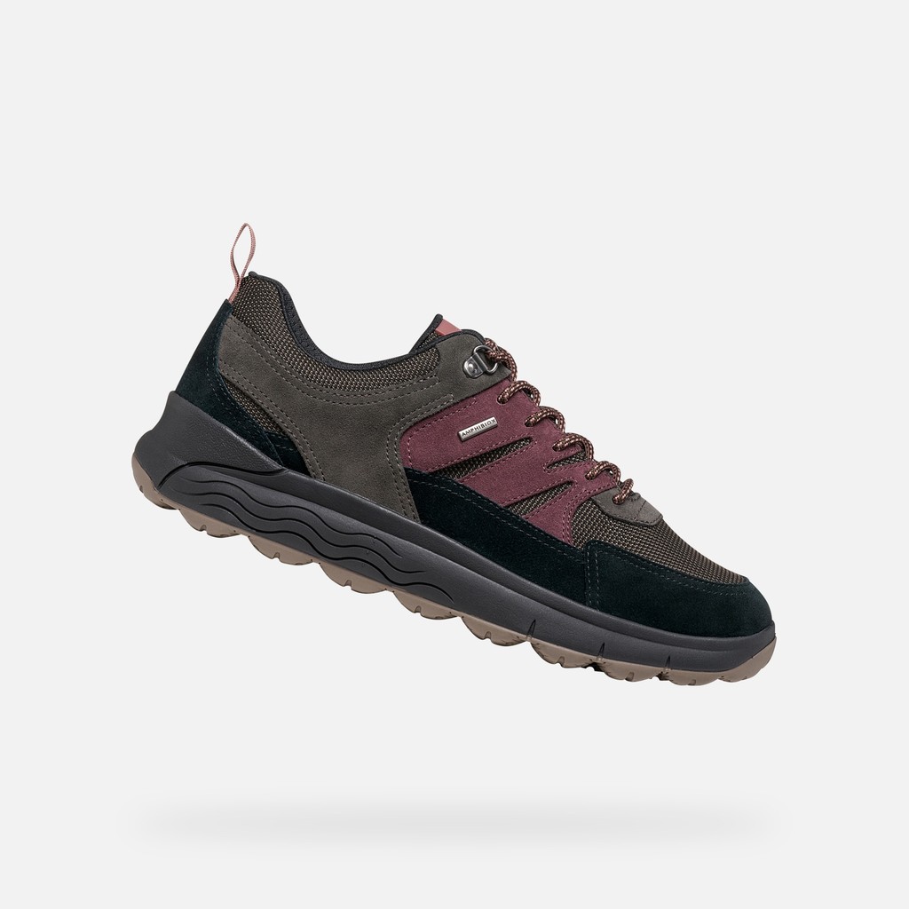 Waterproof trainers SPHERICA 4X4 ABX MAN Black/Dark Burgundy - image number 0 | GEOX