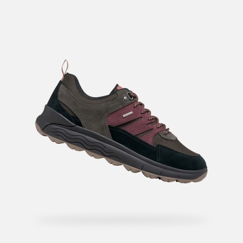 Waterproof trainers SPHERICA 4X4 ABX MAN Black/Dark Burgundy - image number 0 | GEOX