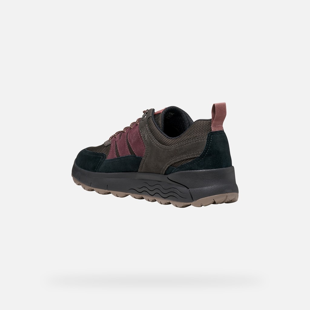 Waterproof trainers SPHERICA 4X4 ABX MAN Black/Dark Burgundy - image number 4 | GEOX