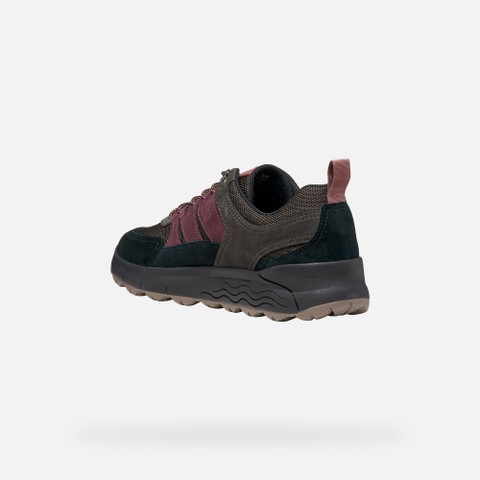 Waterproof trainers SPHERICA 4X4 ABX MAN Black/Dark Burgundy - image number 4 | GEOX