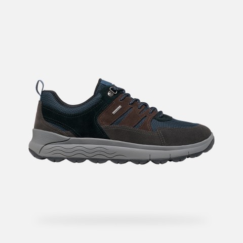 Waterproof trainers SPHERICA 4X4 ABX MAN Moka/Navy - image number 3 | GEOX
