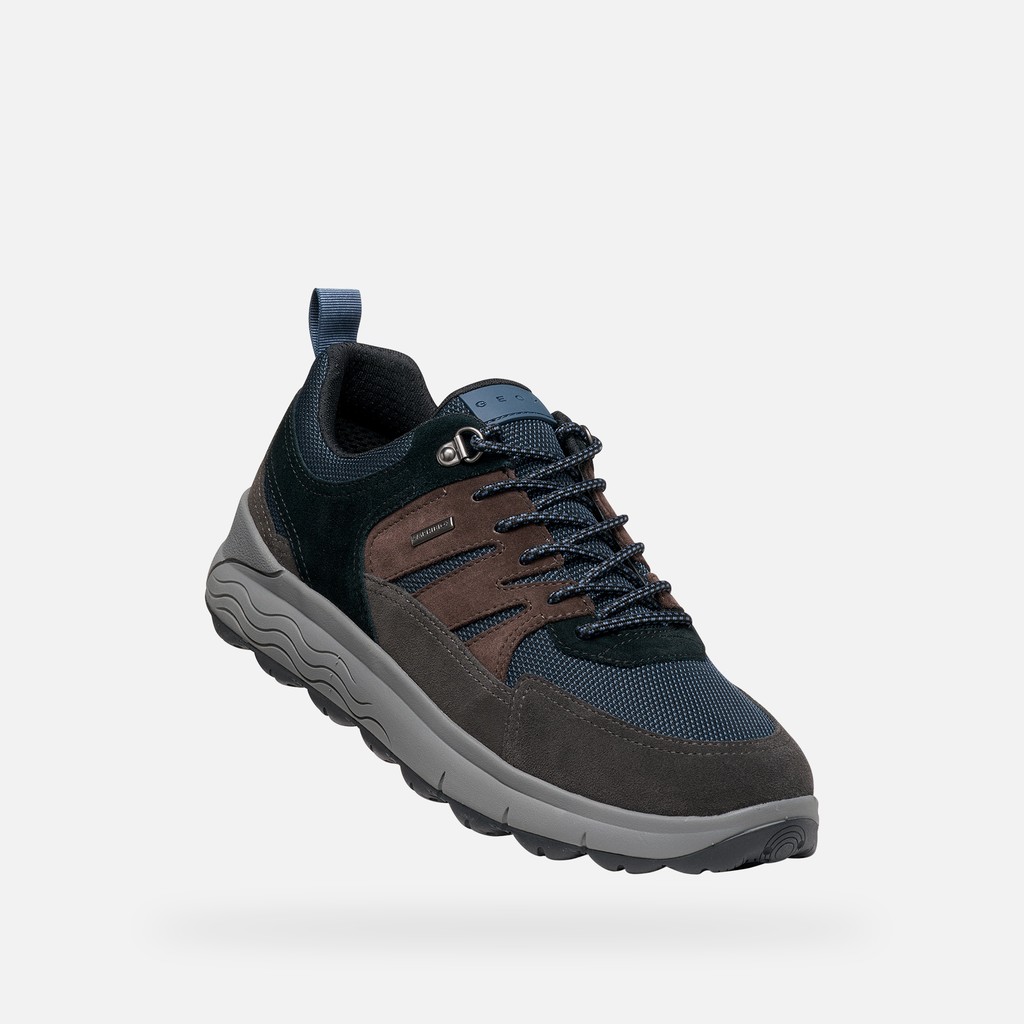 Waterproof trainers SPHERICA 4X4 ABX MAN Moka/Navy - image number 6 | GEOX