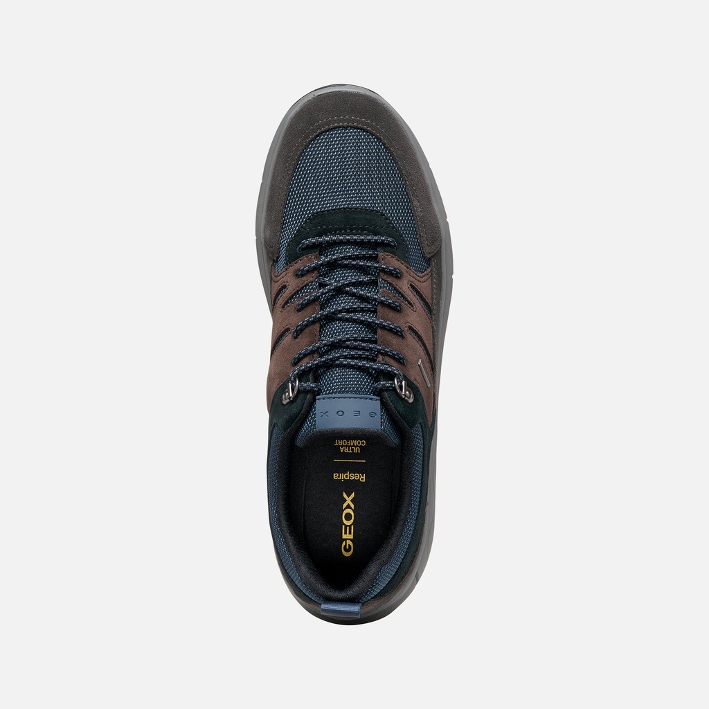 Waterproof trainers SPHERICA 4X4 ABX MAN Moka/Navy - image number 7 | GEOX