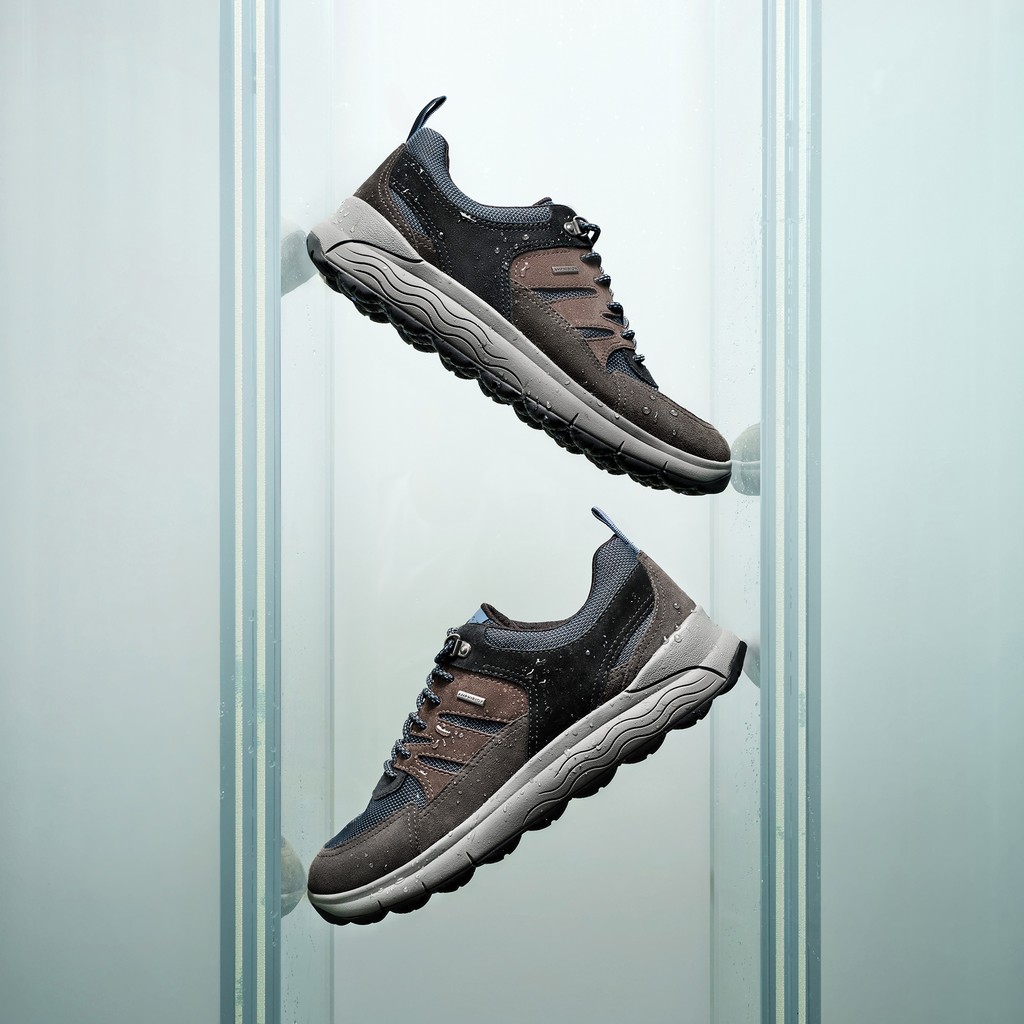 Waterproof trainers SPHERICA 4X4 ABX MAN Moka/Navy - image number 9 | GEOX