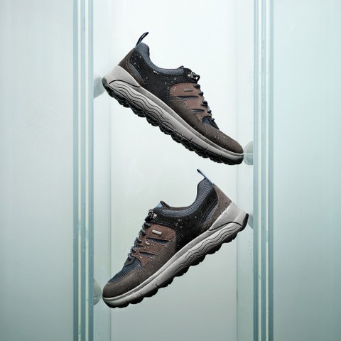 Waterproof trainers SPHERICA 4X4 ABX MAN Moka/Navy - image number 9 | GEOX
