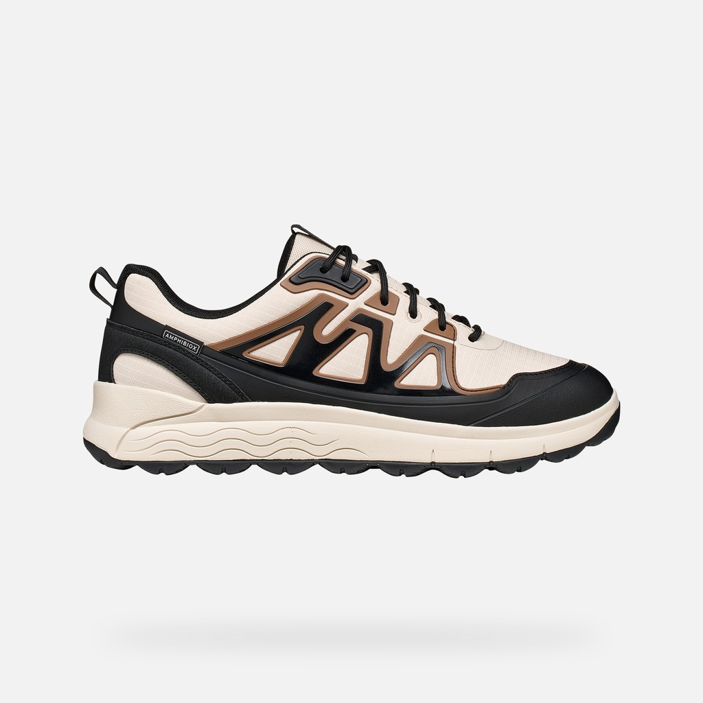 Waterproof trainers SPHERICA 4X4 ABX MAN Papyrus/Black - image number 2 | GEOX