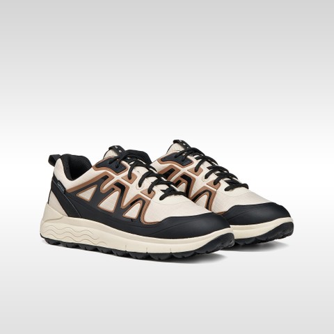 Sneakers imperm&eacute;ables SPHERICA 4X4 ABX HOMME Blanc cass&eacute;/Noir - image number 9 | GEOX