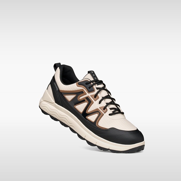 Sneakers impermeabili SPHERICA 4X4 ABX UOMO Bianco latte/Nero | GEOX