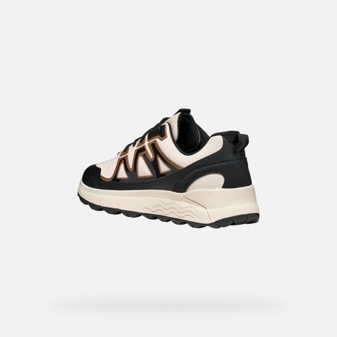 Waterproof trainers SPHERICA 4X4 ABX MAN Papyrus/Black - image number 4 | GEOX