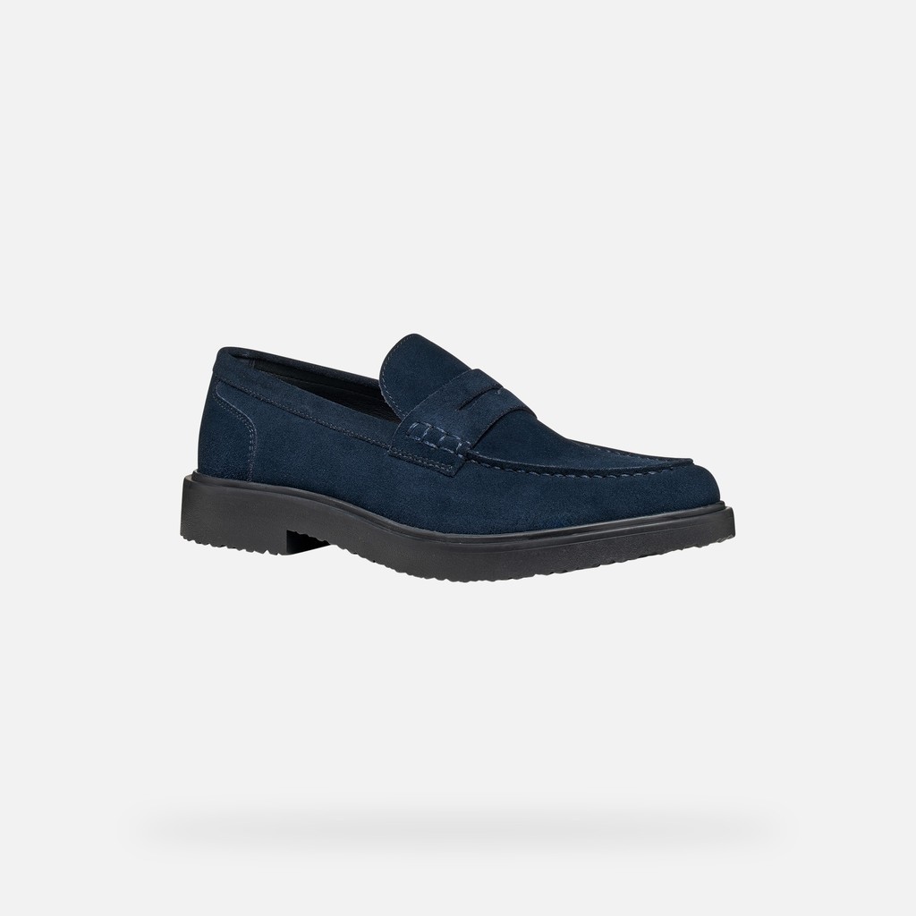 Suede loafers MASSIMIANO MAN Navy - image number 2 | GEOX