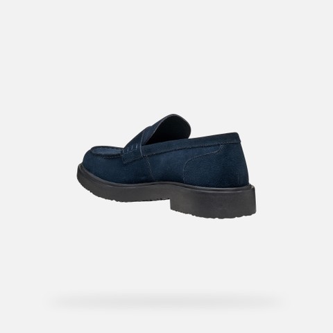 Suede loafers MASSIMIANO MAN Navy - image number 3 | GEOX