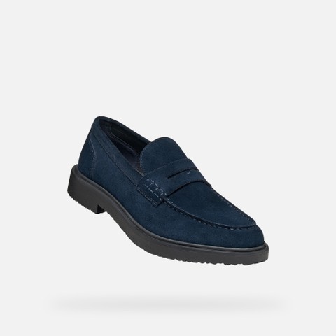 Suede loafers MASSIMIANO MAN Navy - image number 4 | GEOX