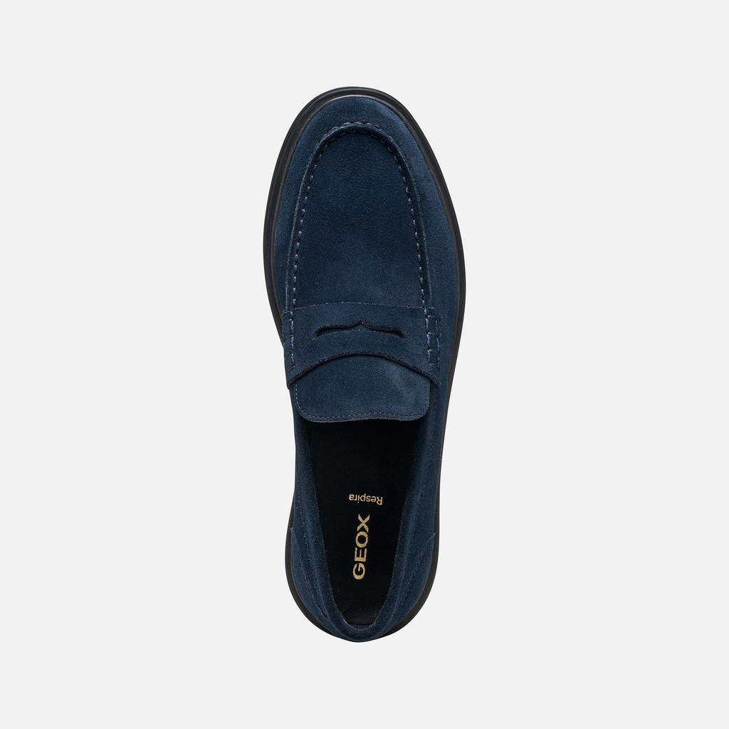 Suede loafers MASSIMIANO MAN Navy - image number 5 | GEOX