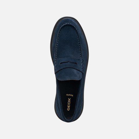 Suede loafers MASSIMIANO MAN Navy - image number 5 | GEOX