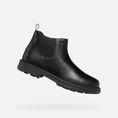 Waterproof Chelsea boots LAGORAI + GRIP ABX MAN Black | GEOX