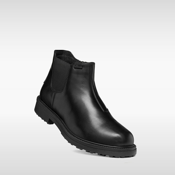 Waterproof Chelsea boots LAGORAI + GRIP ABX MAN Black | GEOX
