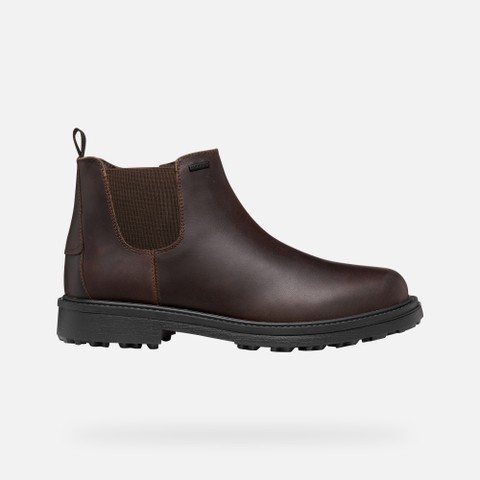Bottines Chelsea imperm&eacute;ables LAGORAI + GRIP ABX HOMME Marron fonc&eacute; - image number 2 | GEOX
