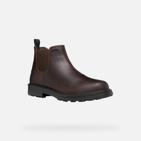 Bottines Chelsea imperm&eacute;ables LAGORAI + GRIP ABX HOMME Marron fonc&eacute; - image number 3 | GEOX